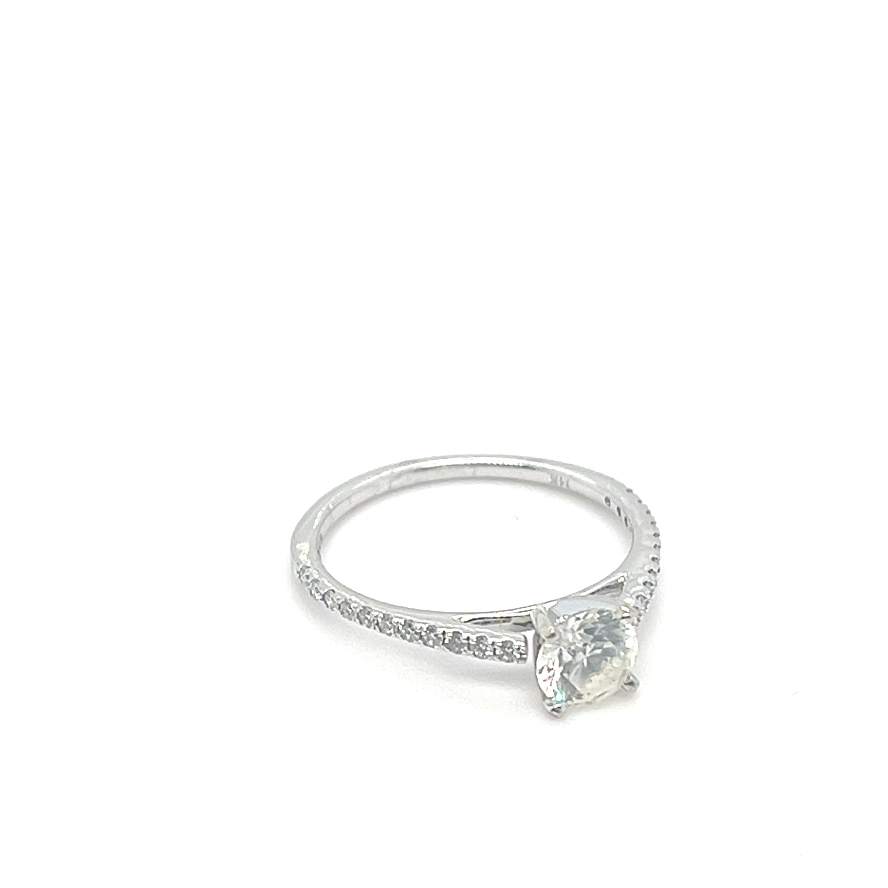 0.70CT BR K SI2 GIA/14KWG BR 0.20CTW DIA SOLITAIRE ENG RING GIA#6381977461/DISC