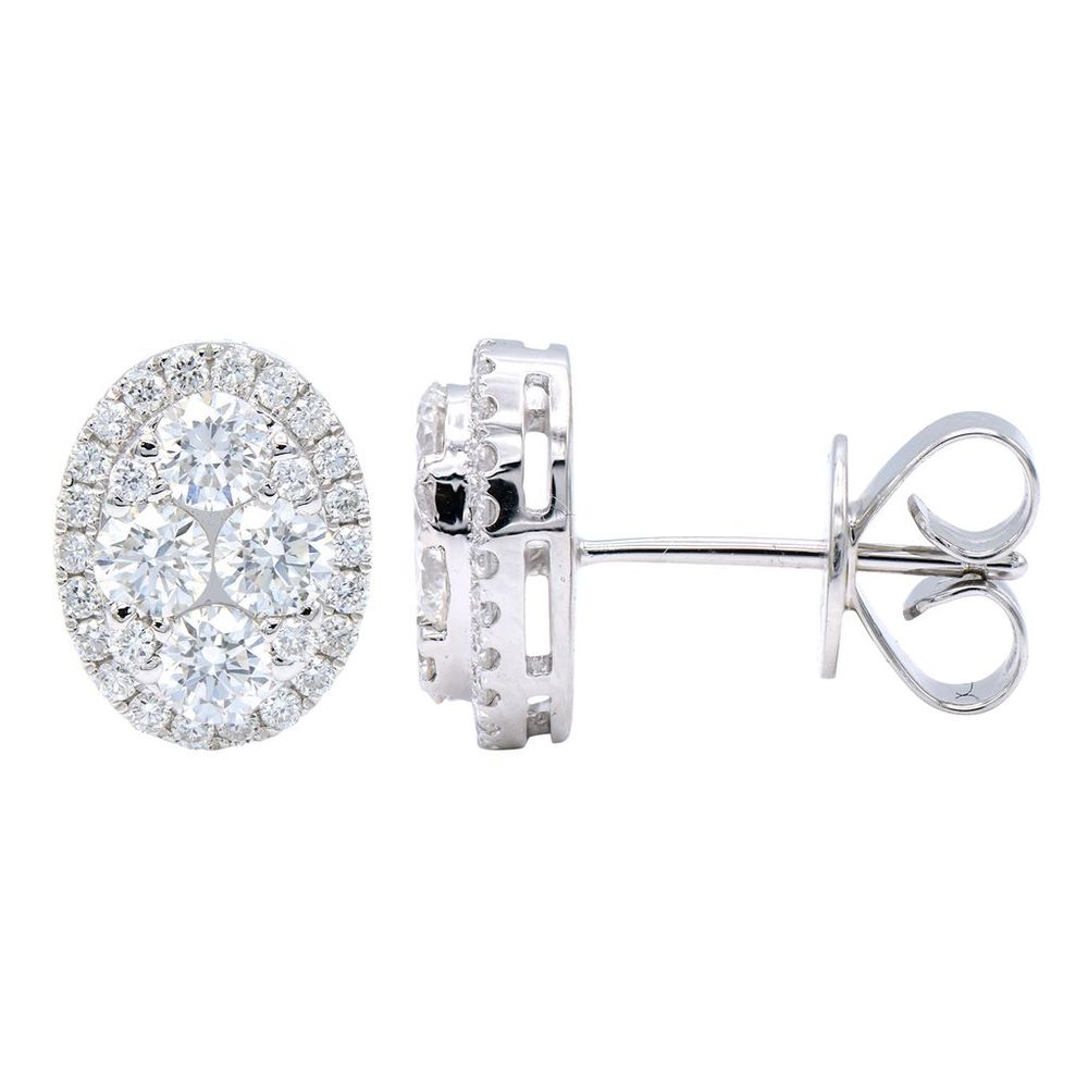 18kwg-1.09ctw-br-dia-ov-cluster-halo-earrings