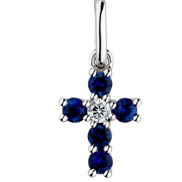 14kwg-br-0.03ctw-dia-&-0.24ctw-saph-prong-set-cross-pendant.