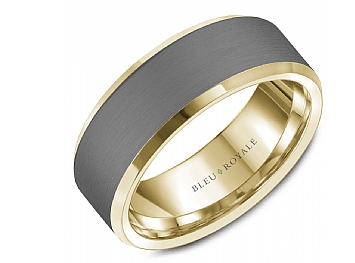 14kyg-and-tantalum-grey-8mm-sandpaper-center-and-high-polish-edges-mens-band--size-7.75