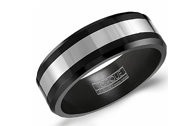 black-ceramic-&-tungsten-inlay-black-&-grey-8mm-2.2mm-all-high-polish-mens-wedding-band