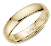 14KYG 6MM DOME LIGHT HIGH POLISH MENS BAND SIZE 11