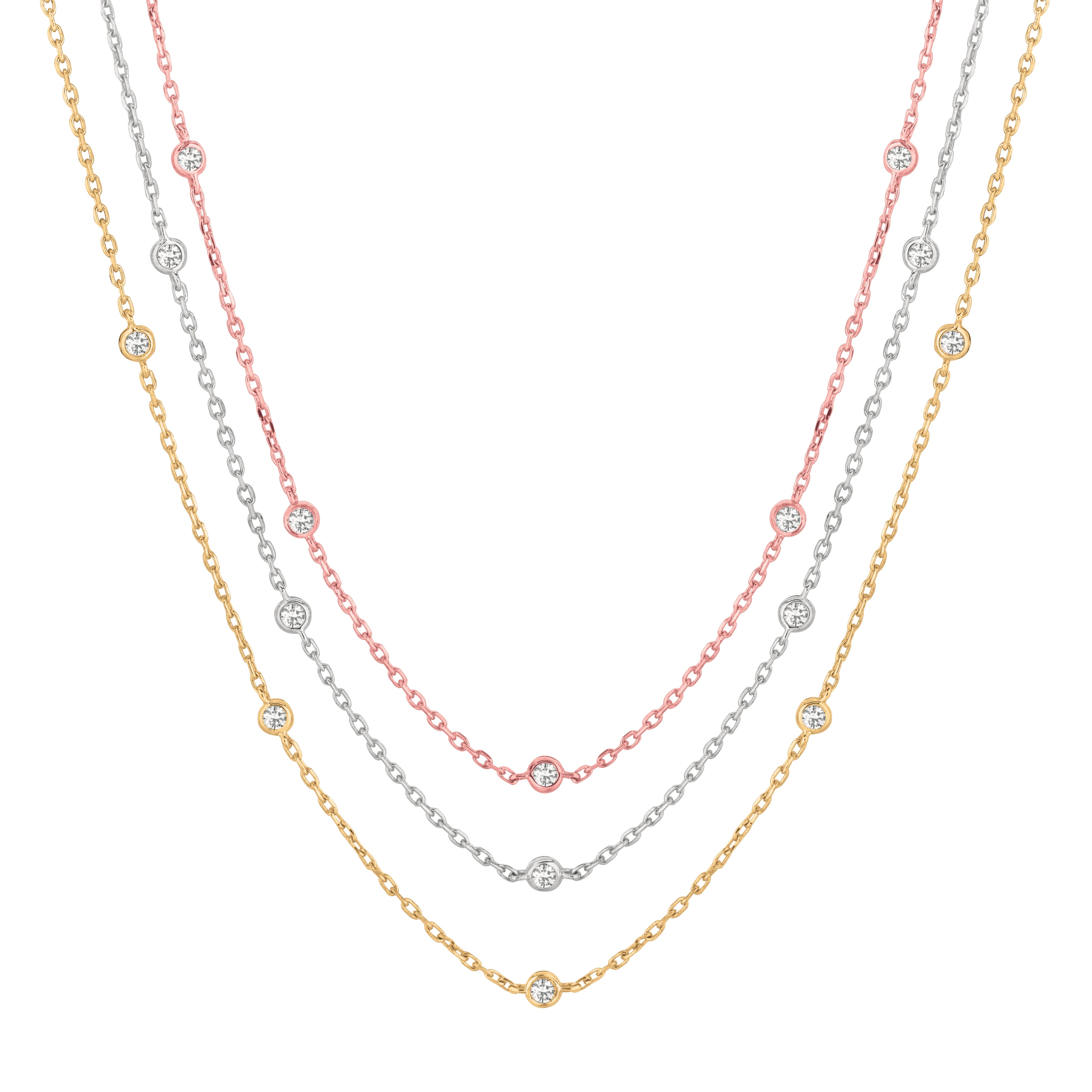 1.80CTW BR DIA BY YARD NECKLACE 18