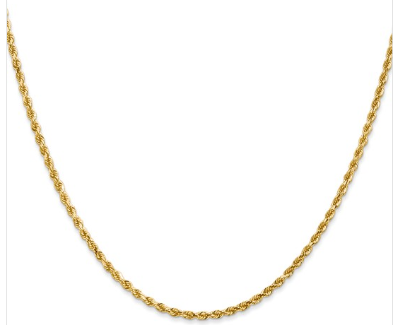 14kyg-2.00mm-d/c-rope-chain----24"