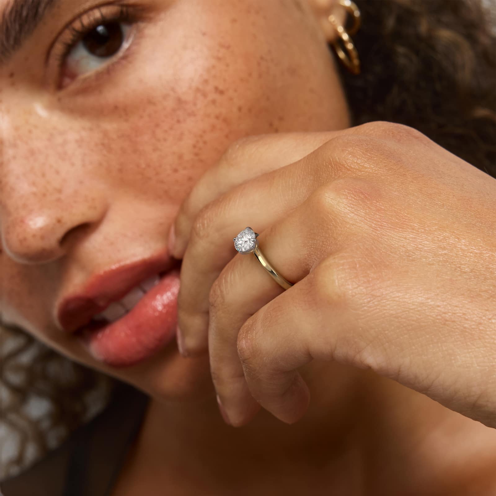 Round 2 CT Certified Lab-Grown Diamond Claw Prong Flush Fit Engagement Ring in 14K White Gold