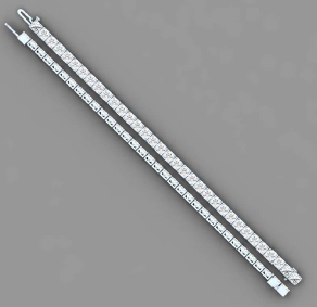 14KWG 4.99CTW BR LAB DIA TENNIS BRACELET