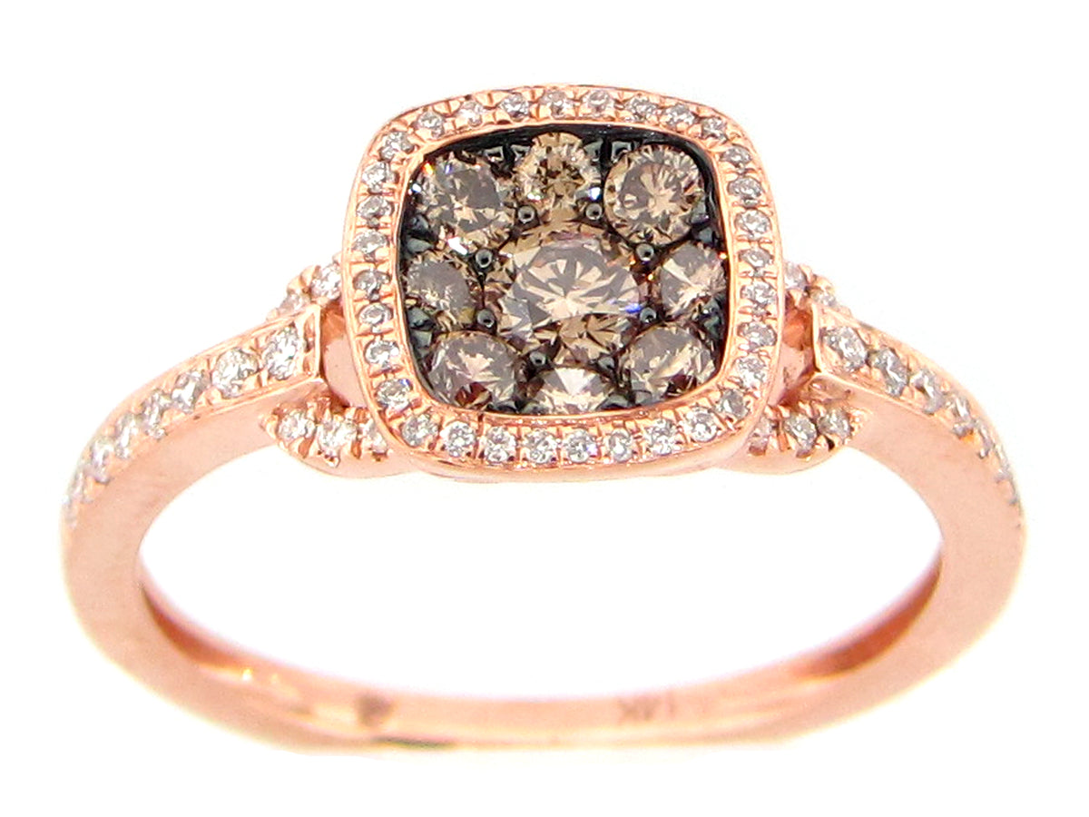 14krg-0.56ctw-br-and-brwn-dia-cus-cluster-w-halo-fashion-ring