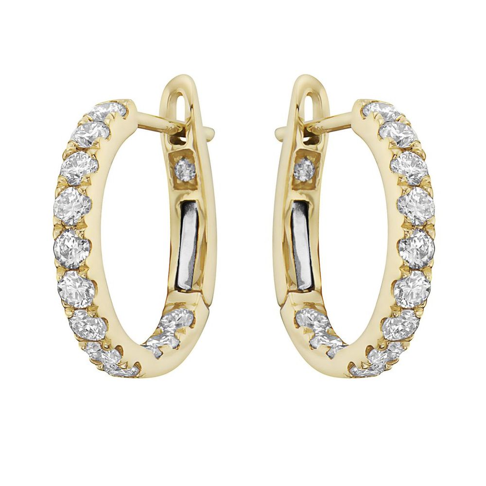 14kyg-0.85ctw-br-dia-hoop-earrings