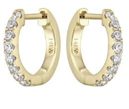 14kyg-0.33ctw-br-dia-hoop-earrings