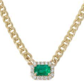 14kyg-0.55ctw-emerald-and-0.24ctw-br-dia-halo-chain-necklace