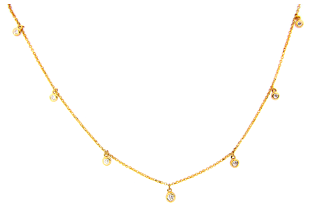 14kyg-0.24ctw-br-dia-bubble-choker-necklace