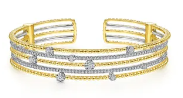 14ky&wg-1.08ctw-br-dia-5-row-bangle-bracelet--size-6----serial#-s1357470
