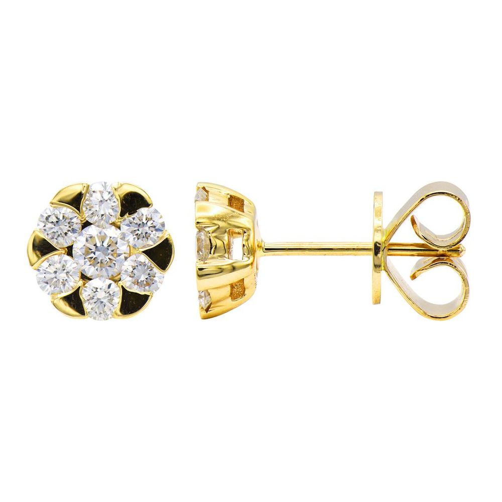 18kyg-0.66ctw-br-dia-flower-gold-stud-earrings