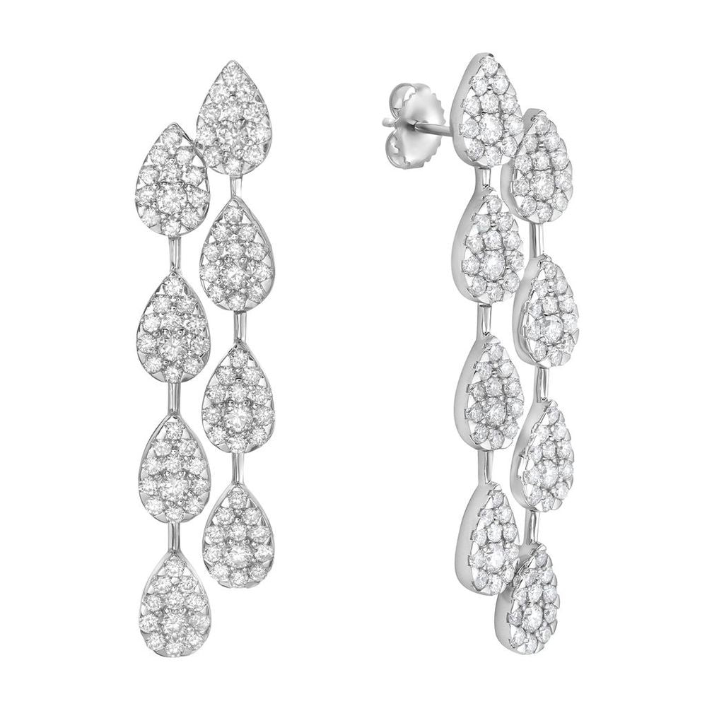 18kwg-4.67ctw-br-dia-ps-two-strand-cluster-dangle-earrings