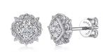 14kwg-br-0.46ctw-dia-cluster-earring-w/milgrain-----serial#s1623937