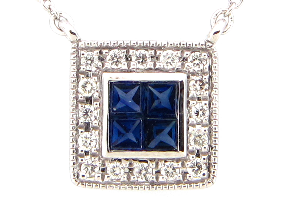 14kwg-0.24ctw-blue-sapphire-and-0.08ctw-br-dia-halo-milgrain-pendant-necklace