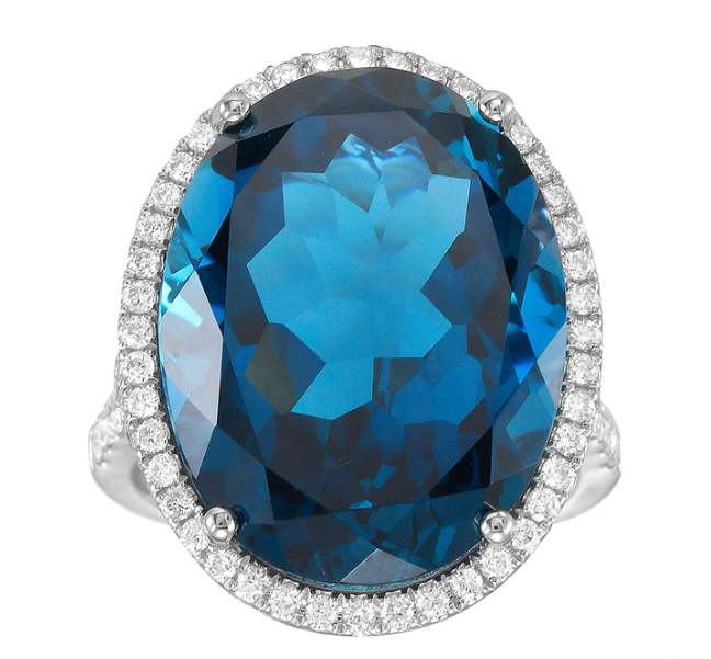 14kwg-22.55ctw-london-blue-topaz-and-0.59ctwbr-dia-halo-w-split-dia-shank-ring