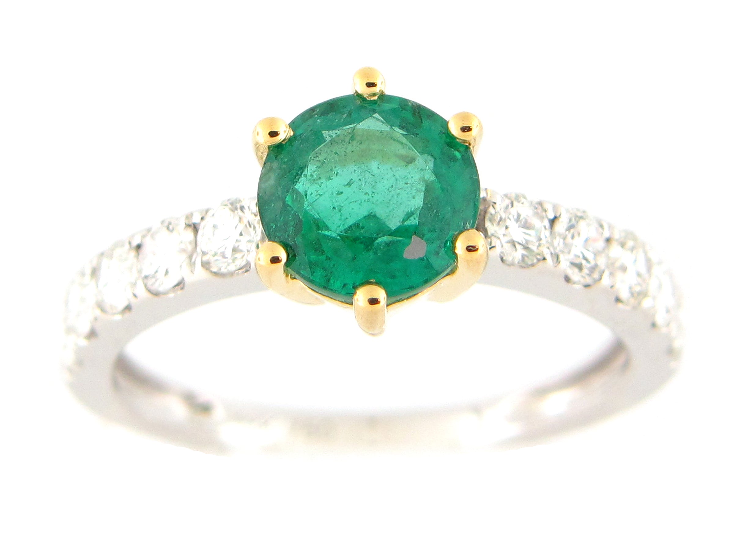 18kwg/yg-0.57ctw-br-dia-1.29ctw-br-emerald-center-with-dia-shank-ring
