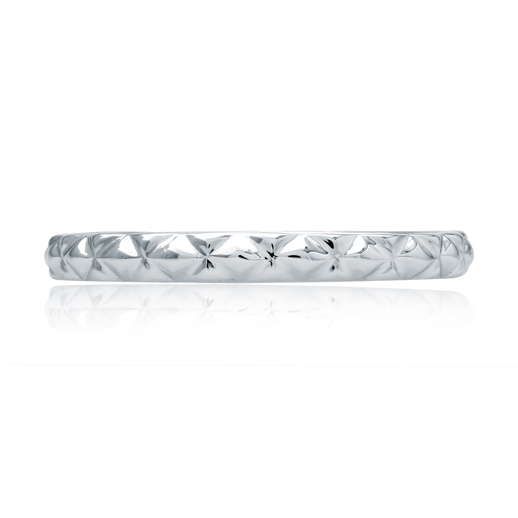 14KWG QUILTED WEDDING BAND