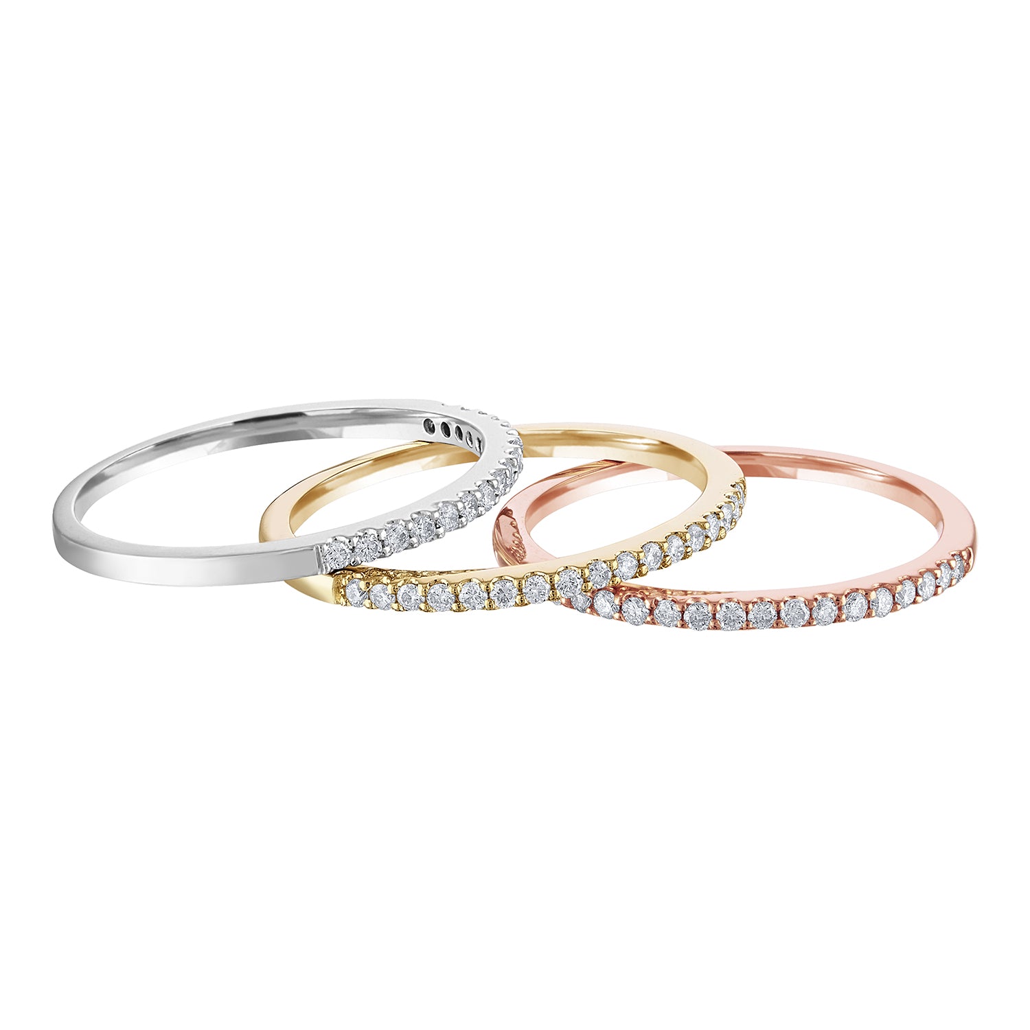 14KRG 0.12 CTW BR DIA STACKABLE BAND