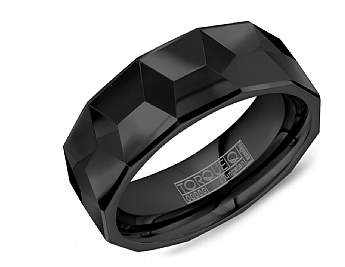 TUNGSTEN CARBIDE BLACK 8MM-2.2MM ALL HIGH POLISH